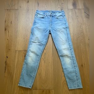 7 for all mankind light wash jeans
